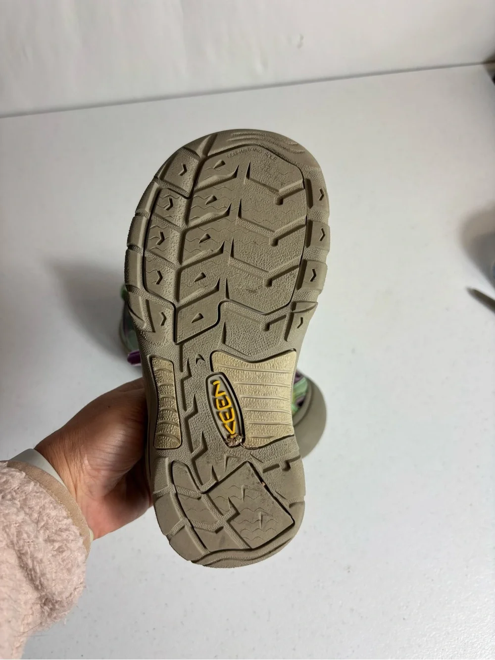 Keen Newport H2 Waterproof Hiking Sandals Purple and Green Youth Size 2